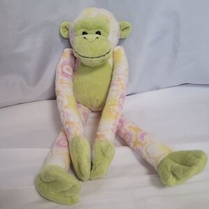 Ganz Floral Long Legged Hugger Monkey Plush Stuffed Animal Toy 17"